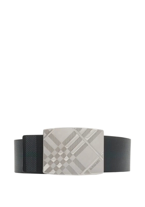 Burberry reversible engraved-buckle leather belt - Black