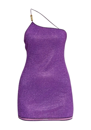 Oséree Lumière asymmetric mini dress - Purple