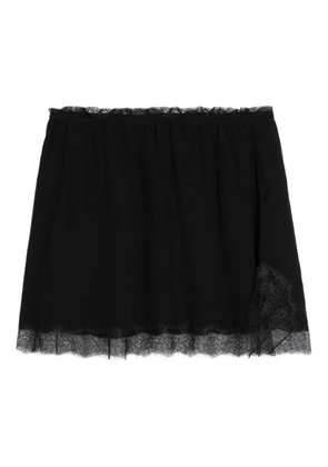 Zadig&Voltaire Jarvisa lace-trim mini skirt - Black