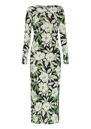 LOEWE silk-blend dress - Green