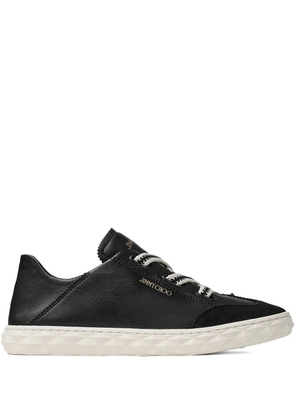 Jimmy Choo Diamond leather lace-up sneakers - Black