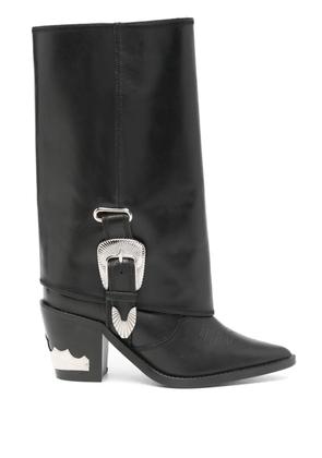 Toga Pulla 70mm buckle-detailed boots - Black