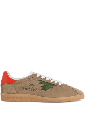 DSQUARED2 lace-up round-neck sneakers - Neutrals