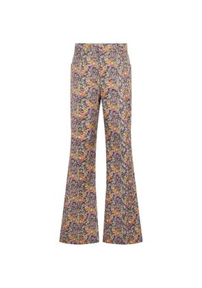 Philosophy Di Lorenzo Serafini floral flared trousers - Black