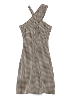 Courrèges criss-cross jersey mini dress - Neutrals