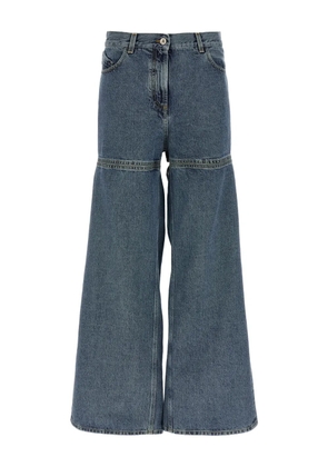 The Attico cut-out jeans - Blue