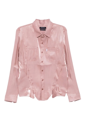 JUNTAE KIM corset-style shirt - Pink