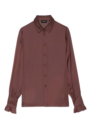 Zadig&Voltaire ruffled long-sleeve top - Brown