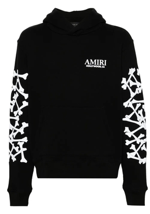 AMIRI Bones Stacked lyocell hoodie - Black
