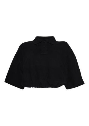 alexanderwang.t cropped polo shirt - Black
