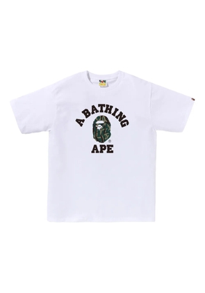 A BATHING APE® Camo College T-shirt - White