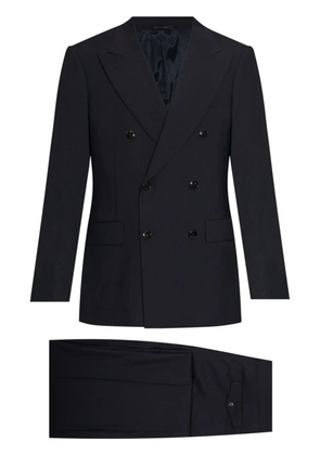 Giorgio Armani double-breasted wool suit - Blue