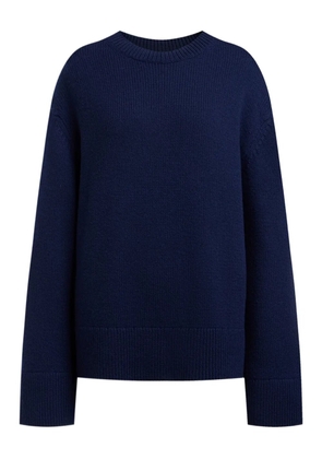 12 STOREEZ crew neck merino wool sweater - Blue