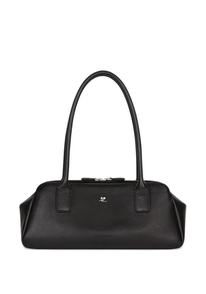 Courrèges logo shoulder bag - Black