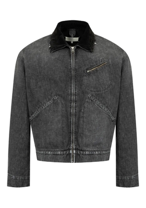 Maison Margiela zip fastening denim jacket - Grey