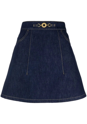 Patou organic-denim A-line miniskirt - Blue