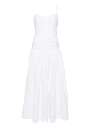 Matteau gathered drop-waist dress - White
