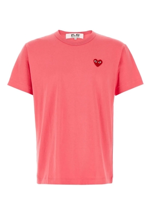 Comme Des Garçons Play heart-patch t-shirt - Pink
