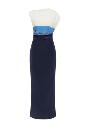 SIR. silk midi dress - Blue