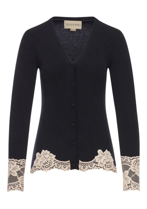 Valentino Garavani lace cashmere cardigan - Black