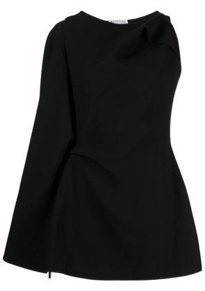 Maticevski Prefix cape-sleeve asymmetric minidress - Black