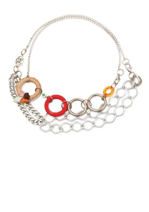 Amir Slama Bijoux multi-chain charm necklace - Multicolour