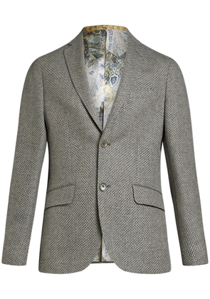 ETRO single-breasted wool blazer - Grey