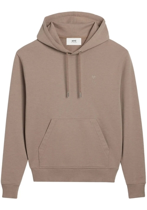AMI Paris Ami De Coeur hoodie - Brown