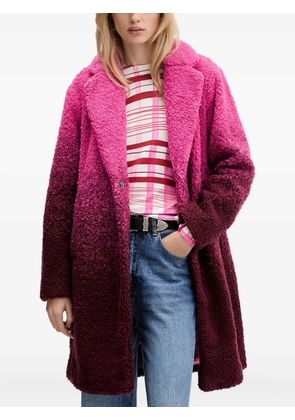 Desigual notched-lapels coat - Pink