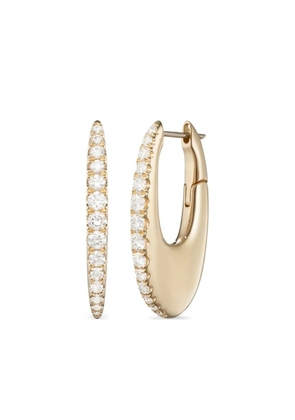 Melissa Kaye Yellow Gold Diamond Hoop Earrings