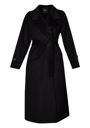 LIU JO belted wool-blend coat - Black