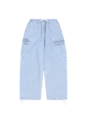 Pleasures knitted cargo pants - Blue