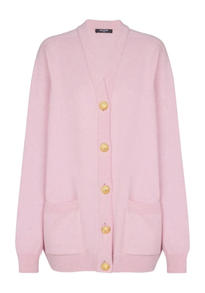 Balmain V-neck button cardigan - Pink