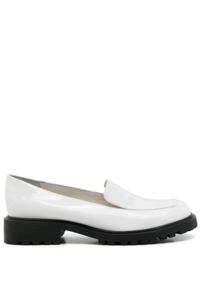 Sarah Chofakian Jockey leather loafers - White