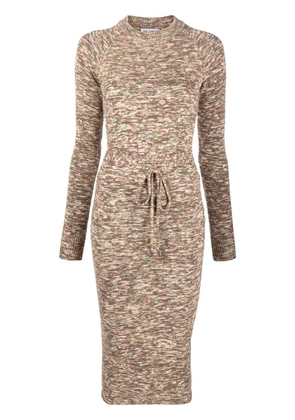 The Attico open-back midi dress - Brown