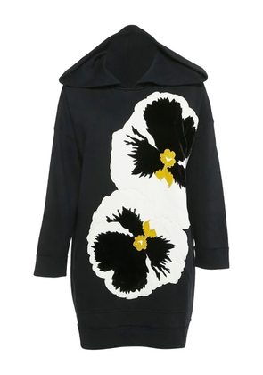 Valentino Garavani Pre-Owned 2024 Pansy-appliqué hoodie - Black
