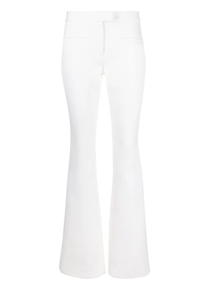 Courrèges crepe-texture bootcut trousers - Neutrals