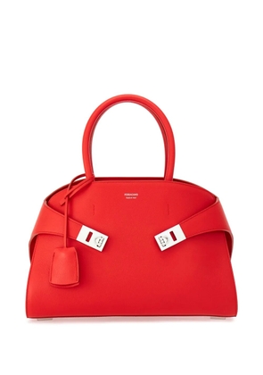 Ferragamo Hug leather tote bag - Red