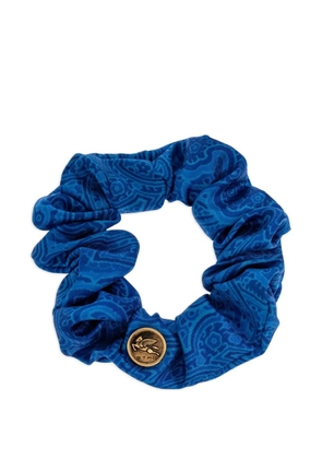 ETRO Arnica paisley-motif hair scrunchie - Blue