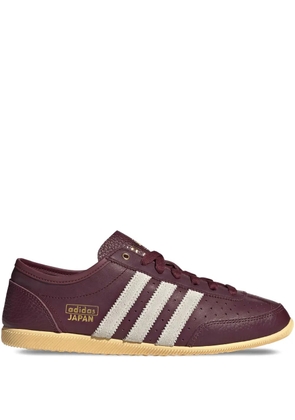 adidas Japan Decon three-stripe leather sneakers - Red