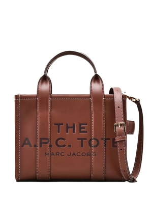 Marc Jacobs x A.P.C small leather tote bag - Brown