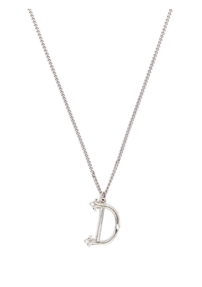 Emanuele Bicocchi initial-pendant sterling silver necklace