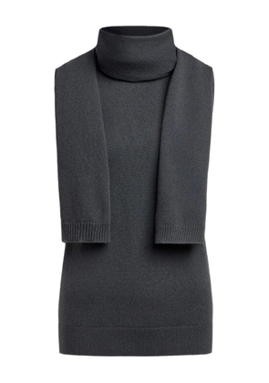 12 STOREEZ scarf-detail turtleneck top - Grey