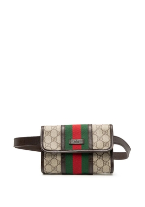 Gucci Pre-Owned 2000-2015 GG Supreme Web belt bag - Brown