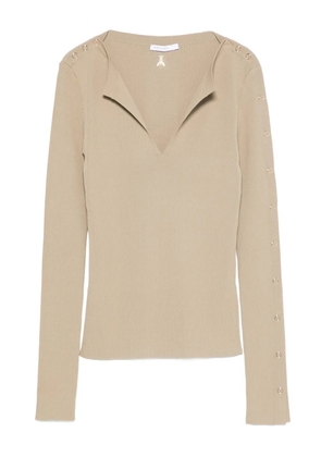 Patrizia Pepe ribbed sweater - Neutrals