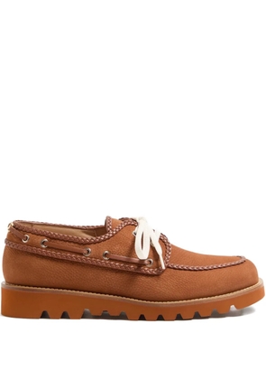 Valentino Garavani Palm Avenue suede boat shoes - Brown