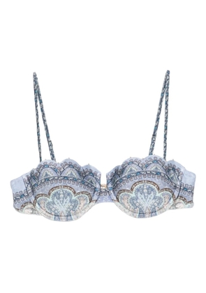 ZIMMERMANN Wanderlust bikini top - Blue