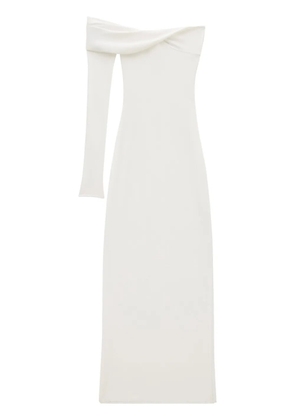 Courrèges one-shoulder maxi dress - White