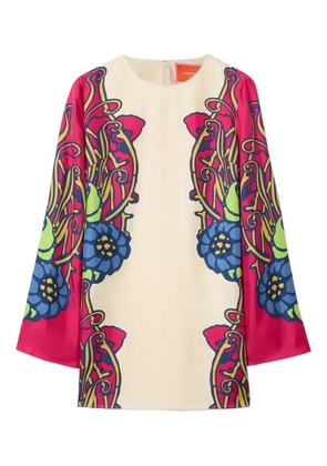 La DoubleJ Supreme Swing floral mini dress - Pink