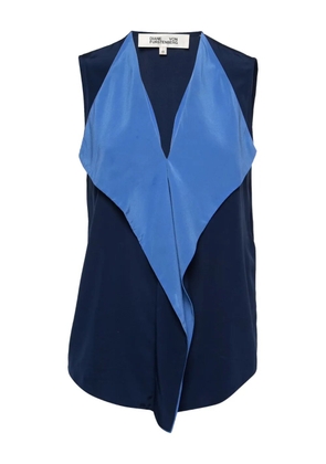 Diane Von Furstenberg Vintage 2024 draped silk top - Blue